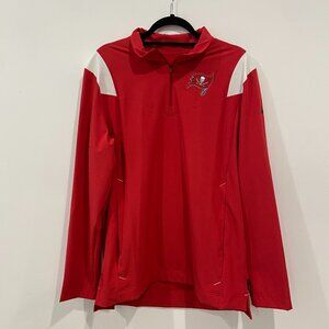 Red Tampa Bay Bucs Nike Quarterzip Sideline Jacket
